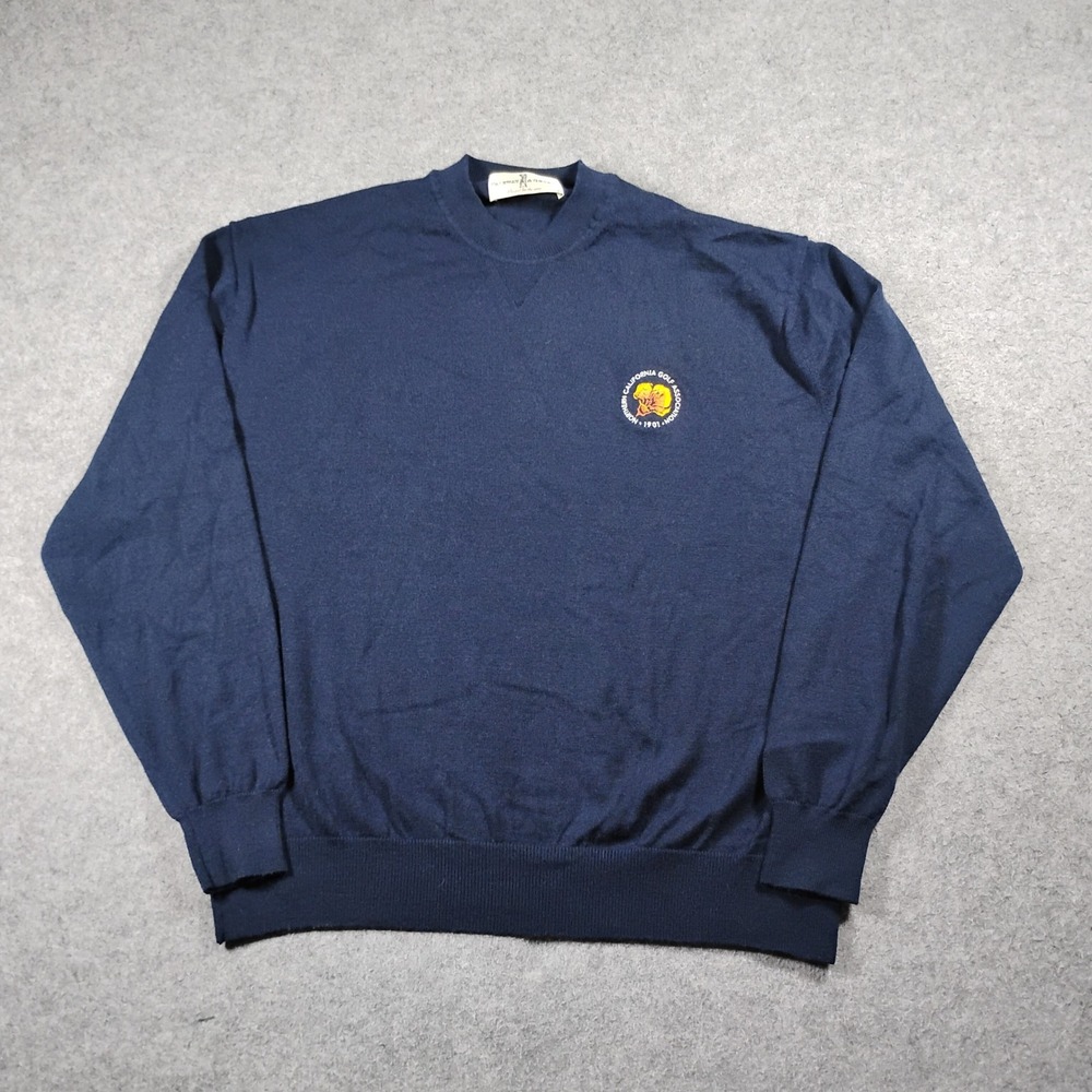 Fairway & Greene Mens Navy Blue NCGA Golf Association Pullover Sweater XL